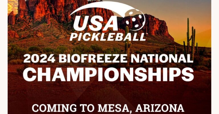 Mesa, Arizona New Location for National Pickleball Championships 2024