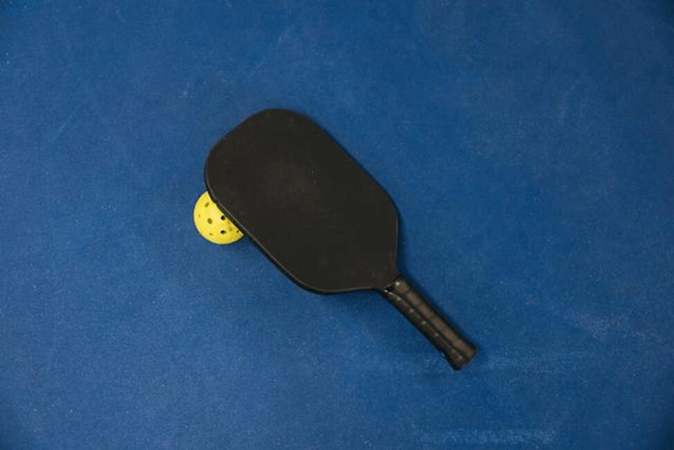 pickleball paddle with ball