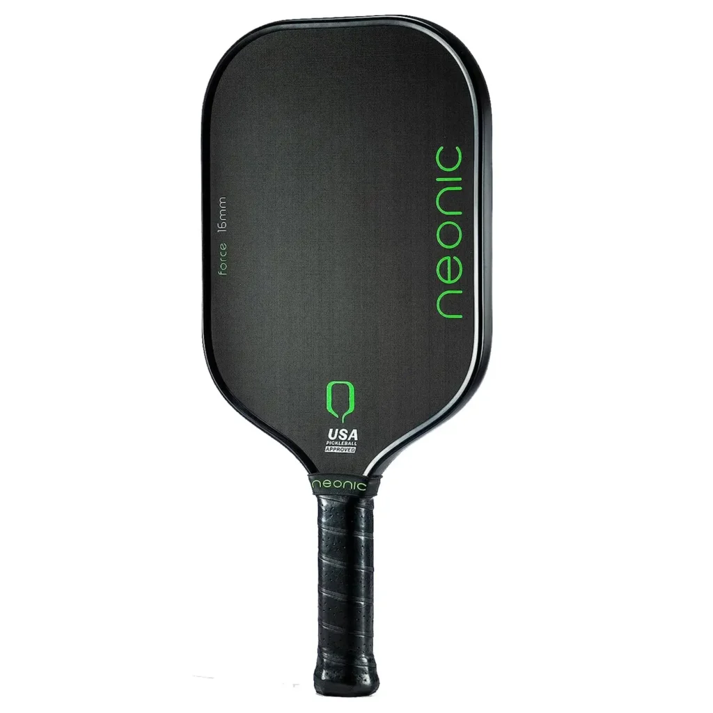 Neonic Force, paddle with green lighting text 