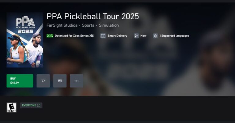 Pickleball Craze Hits Playstation, Xbox, and Pc with New Game