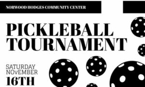 Pickleball-Tournament at Norwood Hodges Community Center